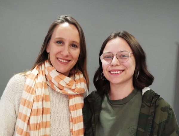 Luciana Echevarría junto a Melina Bertino candidata a legisladora departamental por Villa María